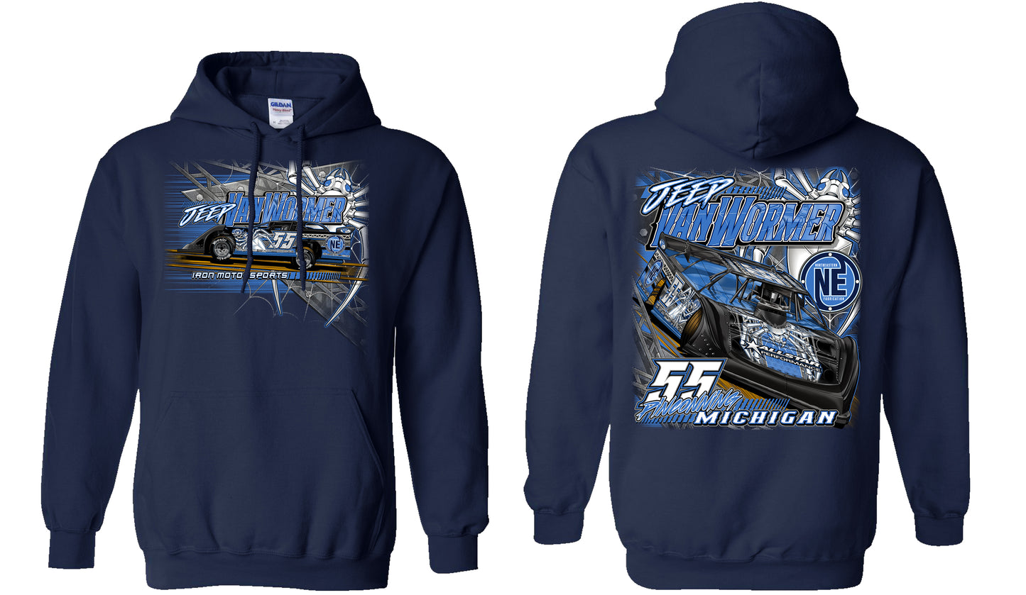 Navy Jeep Van Wormer 2023 Dream Adult Hooded Sweatshirt